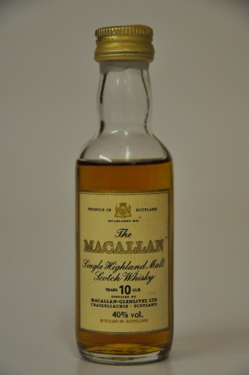 Macallan 10 Year Old Miniature