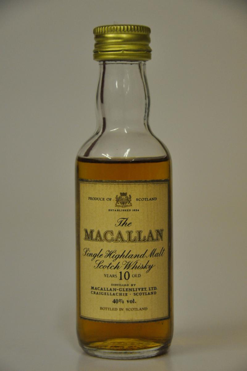 Macallan 10 Year Old Miniature