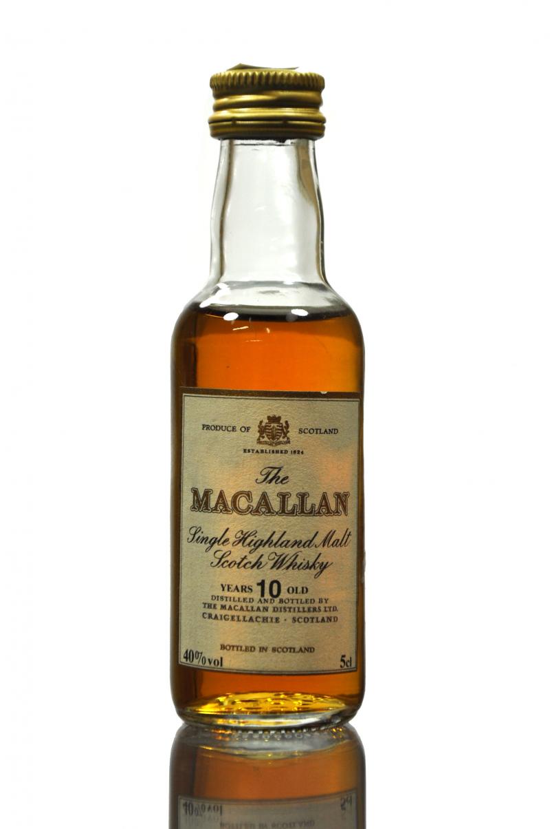 Macallan 10 Year Old Miniature