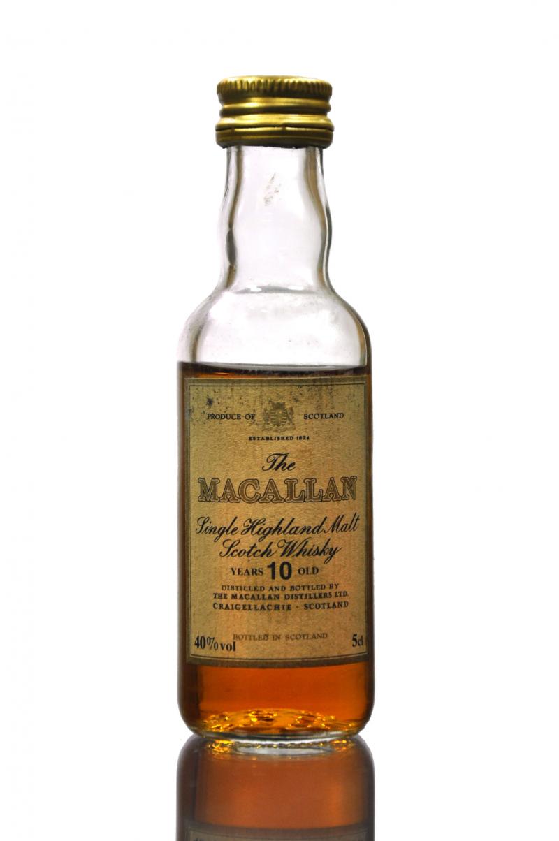 Macallan 10 Year Old Miniature