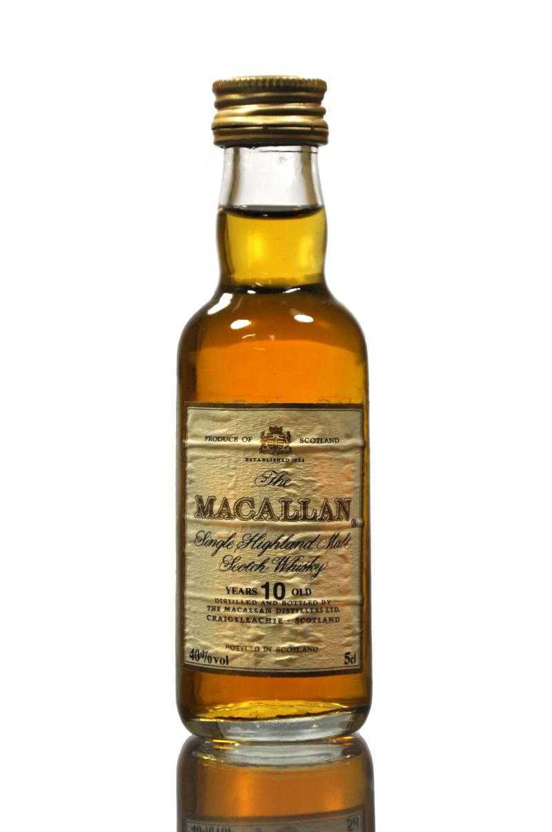 Macallan 10 Year Old Miniature