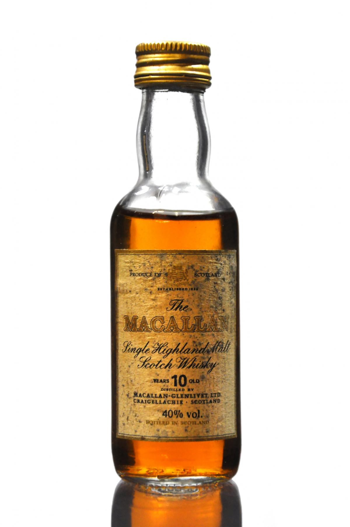 Macallan 10 Year Old Miniature