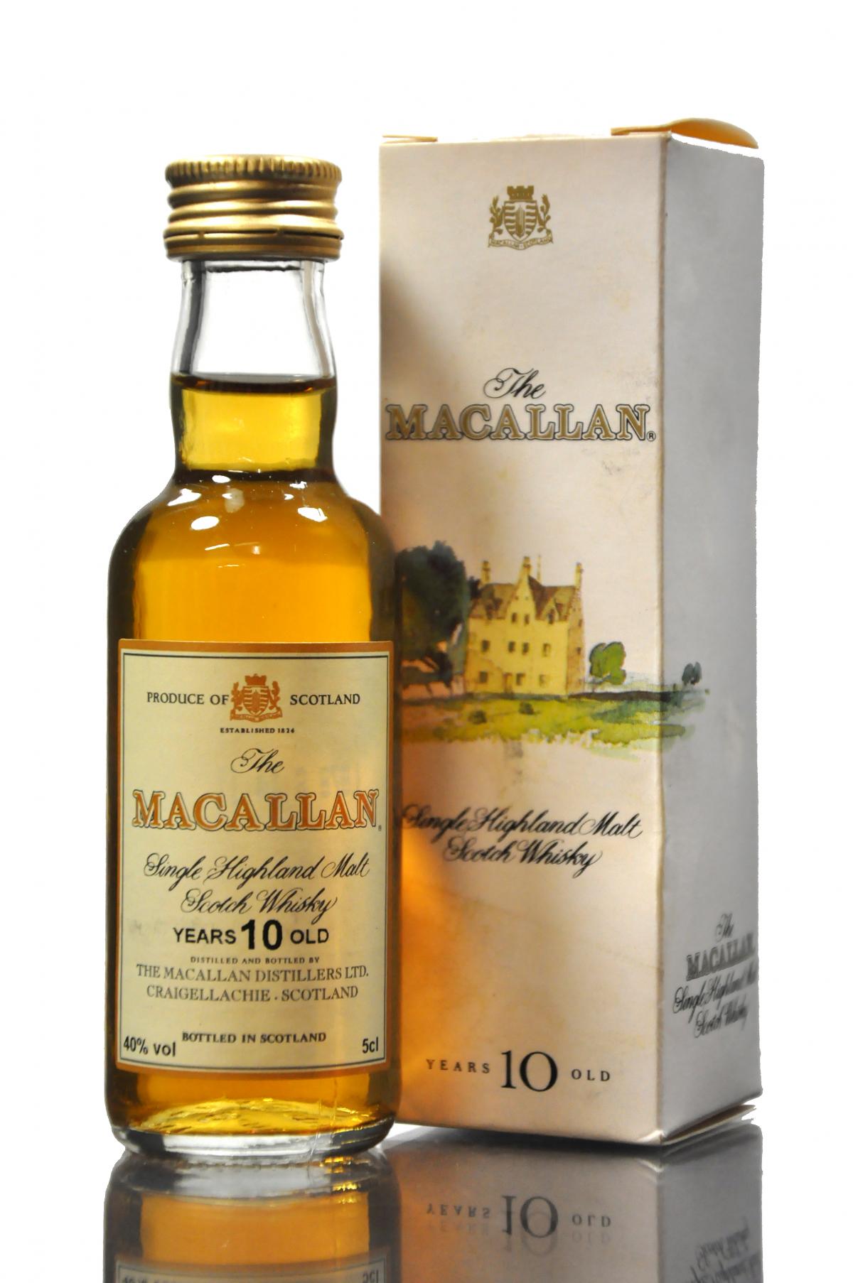 Macallan 10 Year Old Miniature