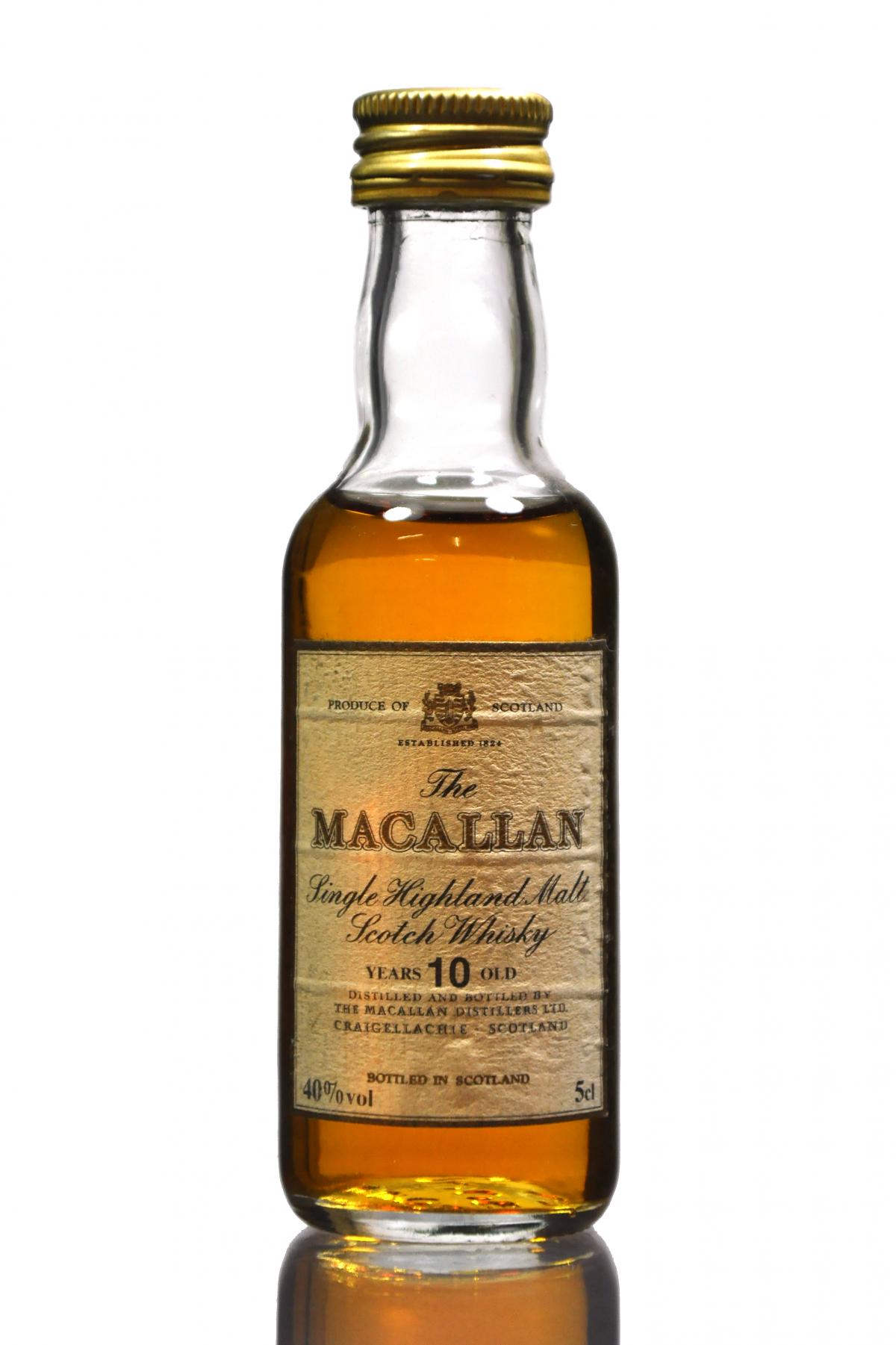 Macallan 10 Year Old Miniature