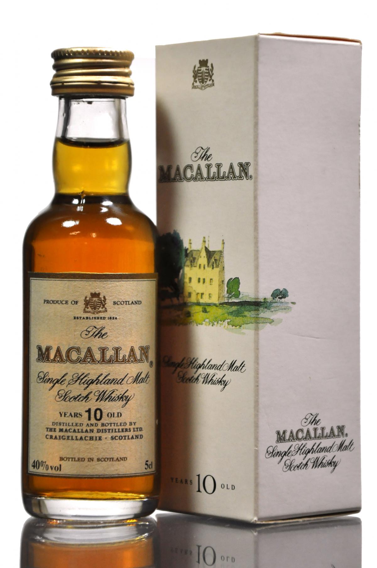 Macallan 10 Year Old Miniature