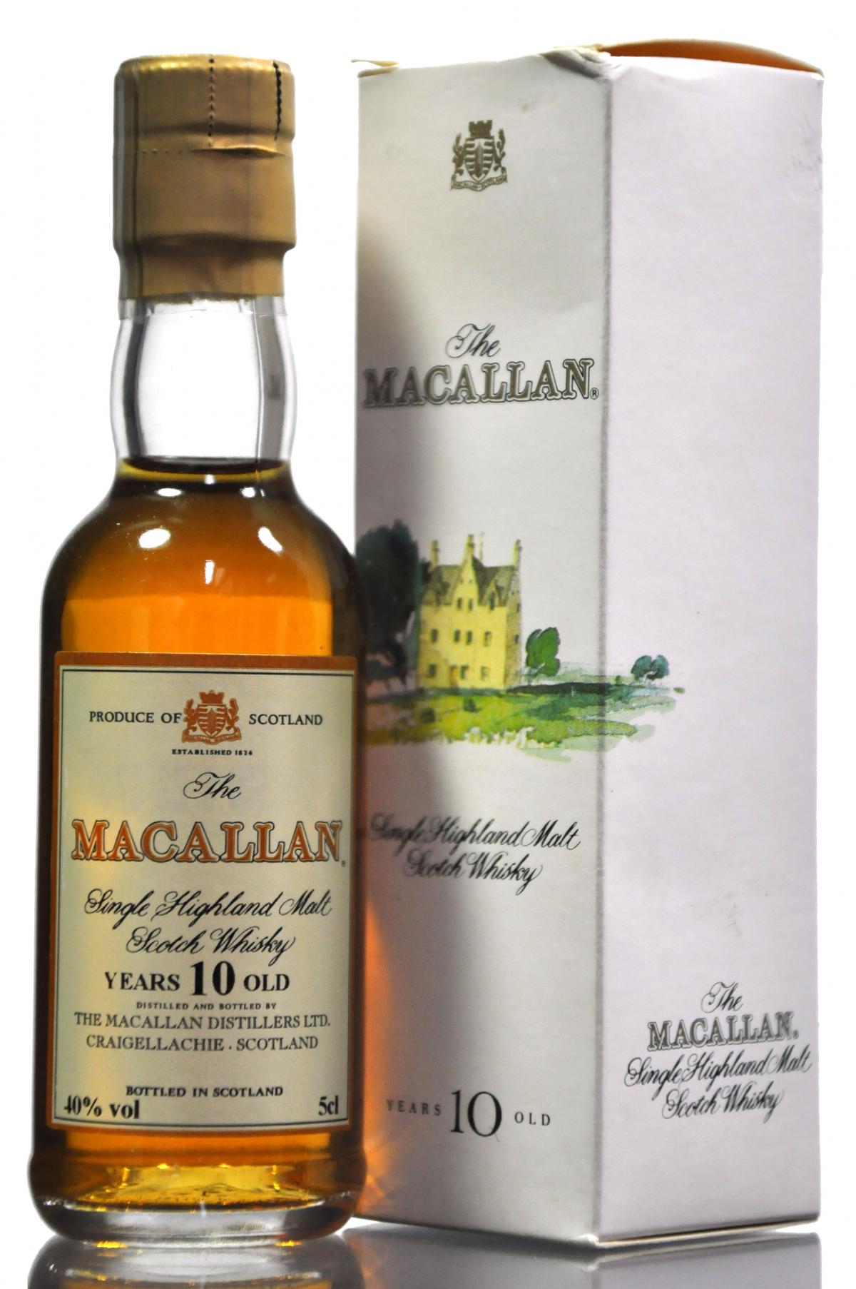 Macallan 10 Year Old Miniature