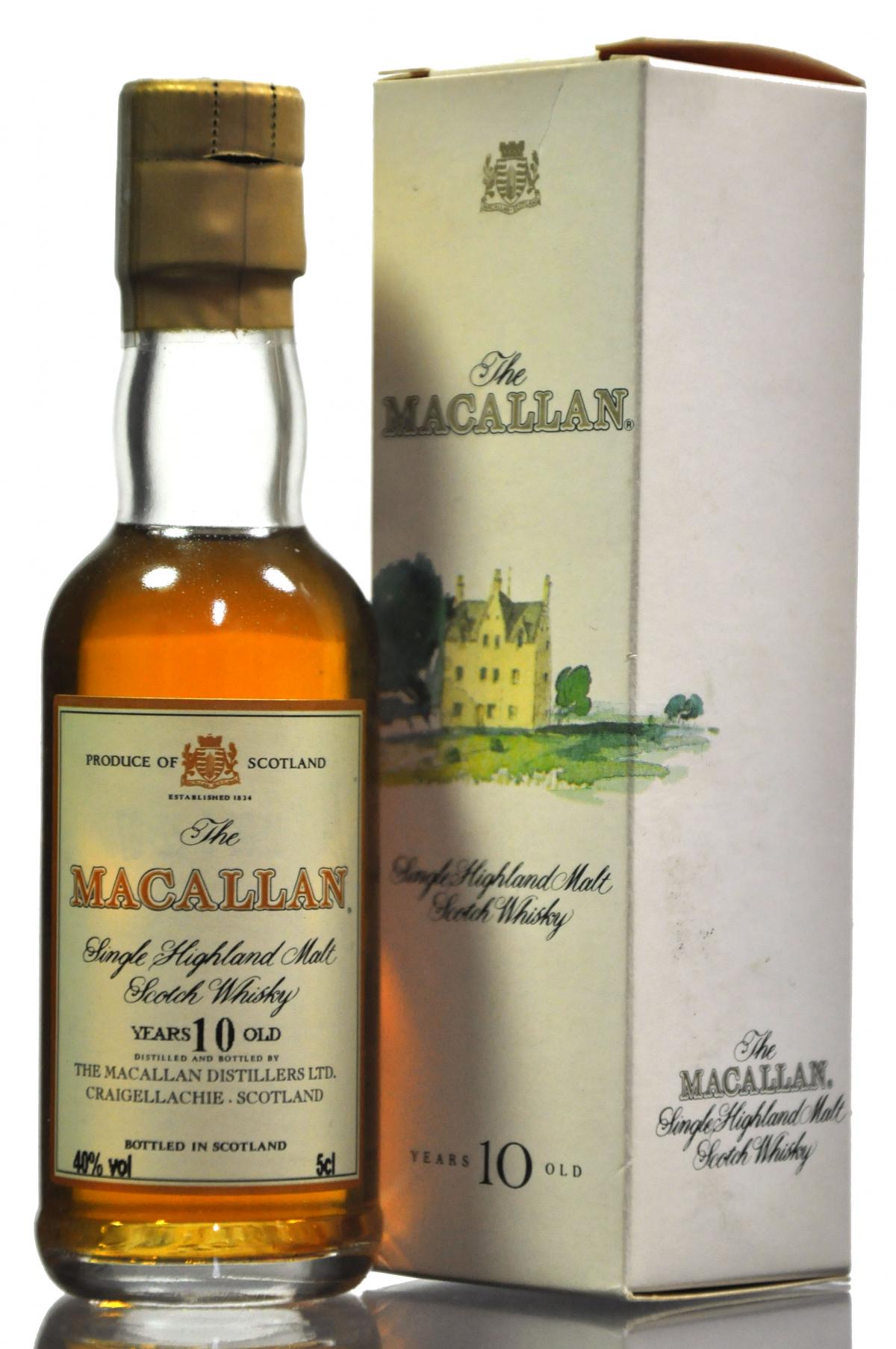 Macallan 10 Year Old Miniature