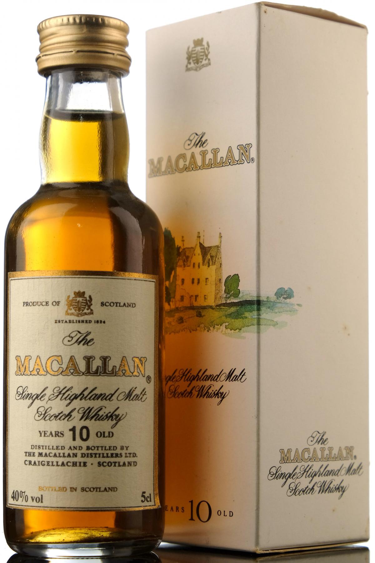 Macallan 10 Year Old Miniature