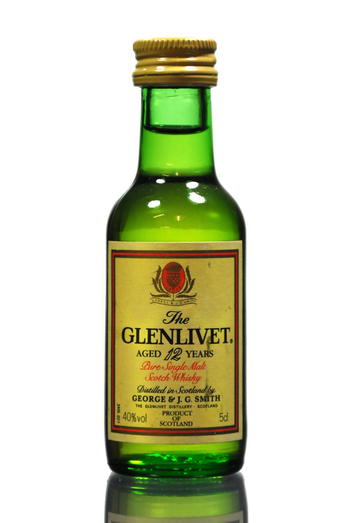 Glenlivet 12 Year Old Miniature