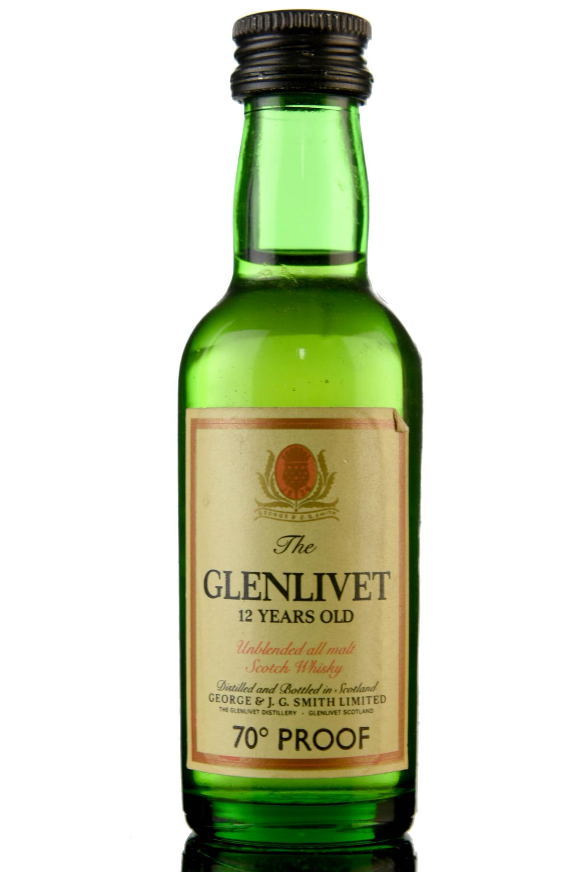 Glenlivet 12 Year Old Miniature