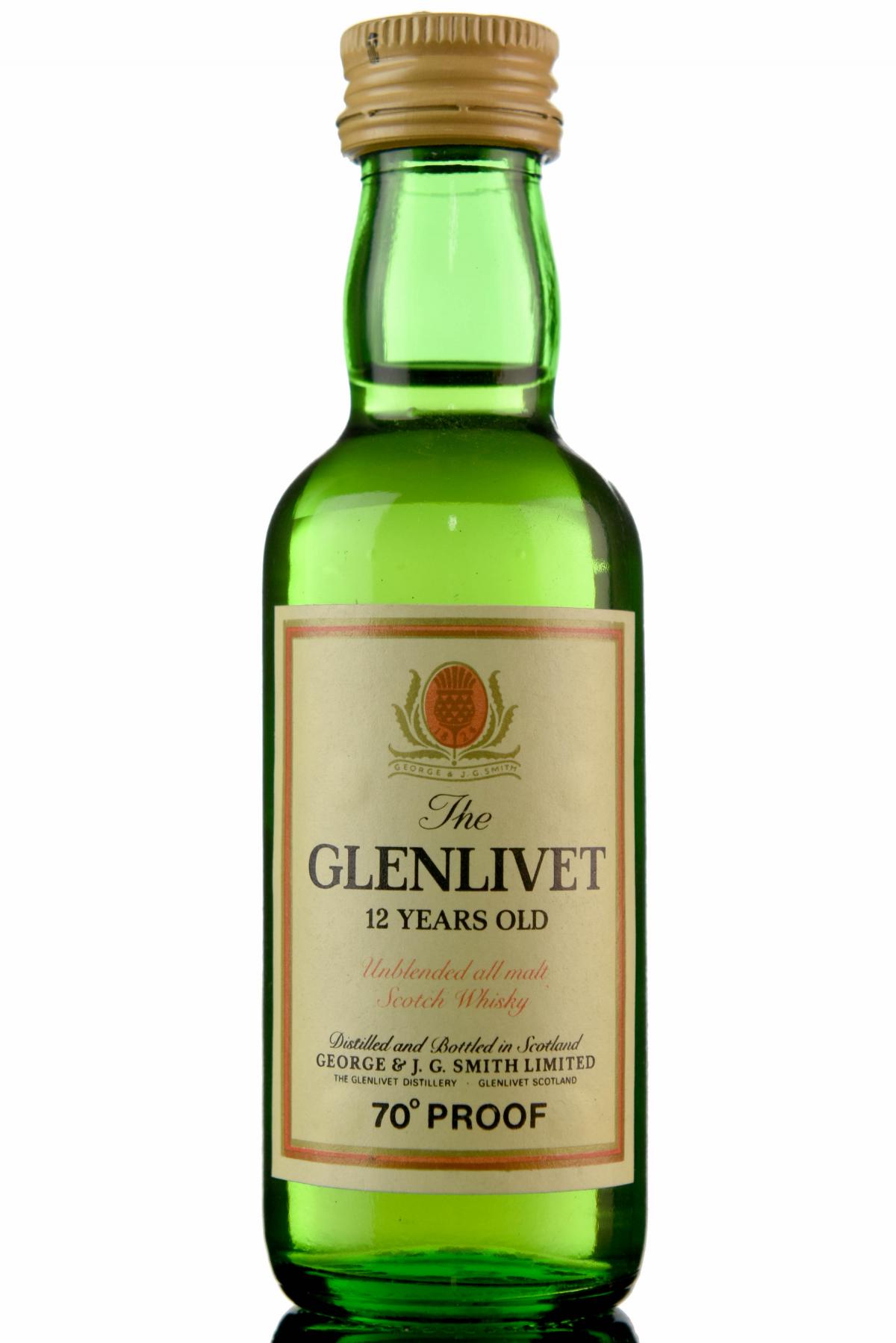 Glenlivet 12 Year Old Miniature