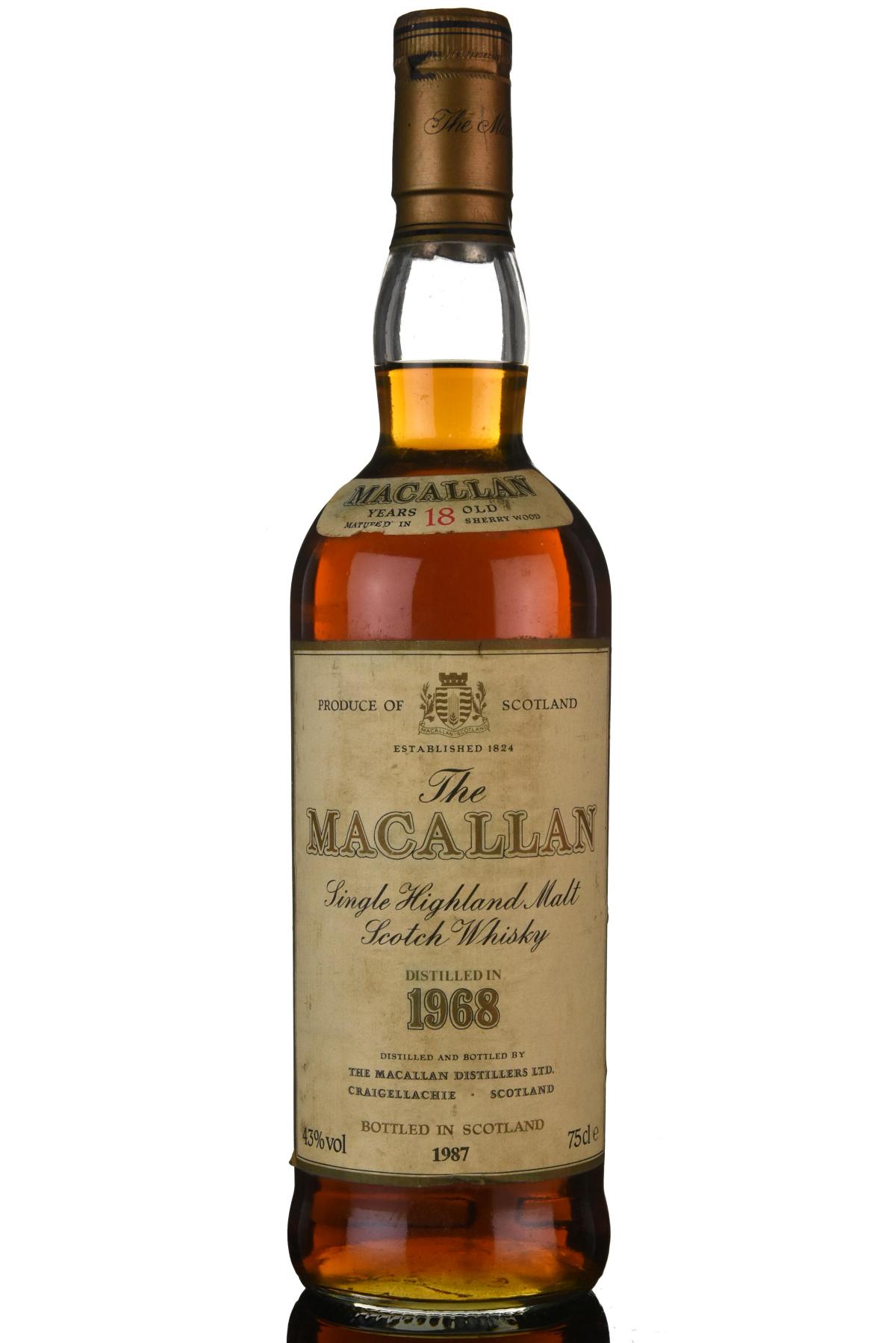 Macallan 1968-1987 - 18 Year Old