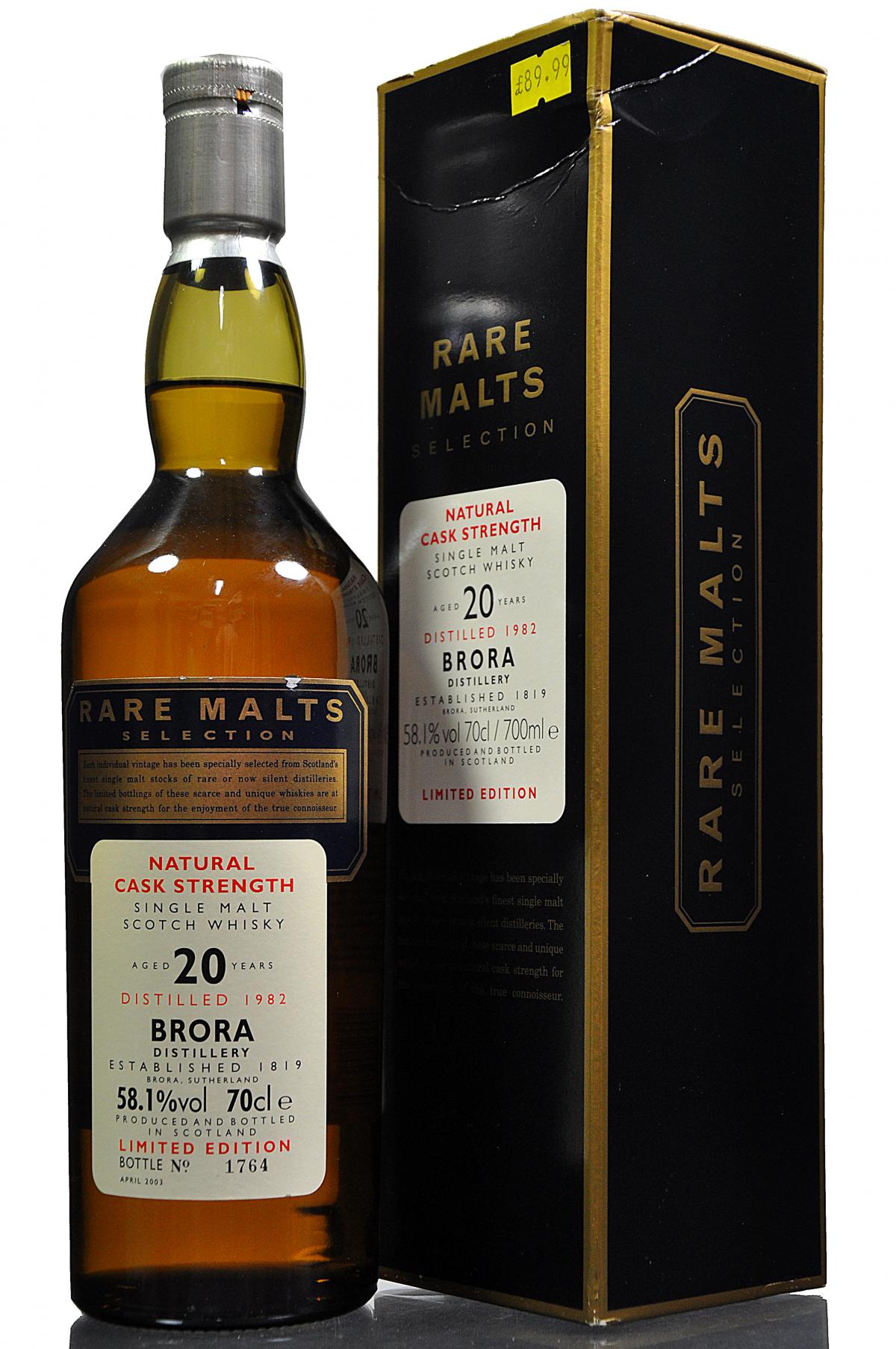 Brora 1982-2003 - 20 Year Old - Rare Malts 58.1%