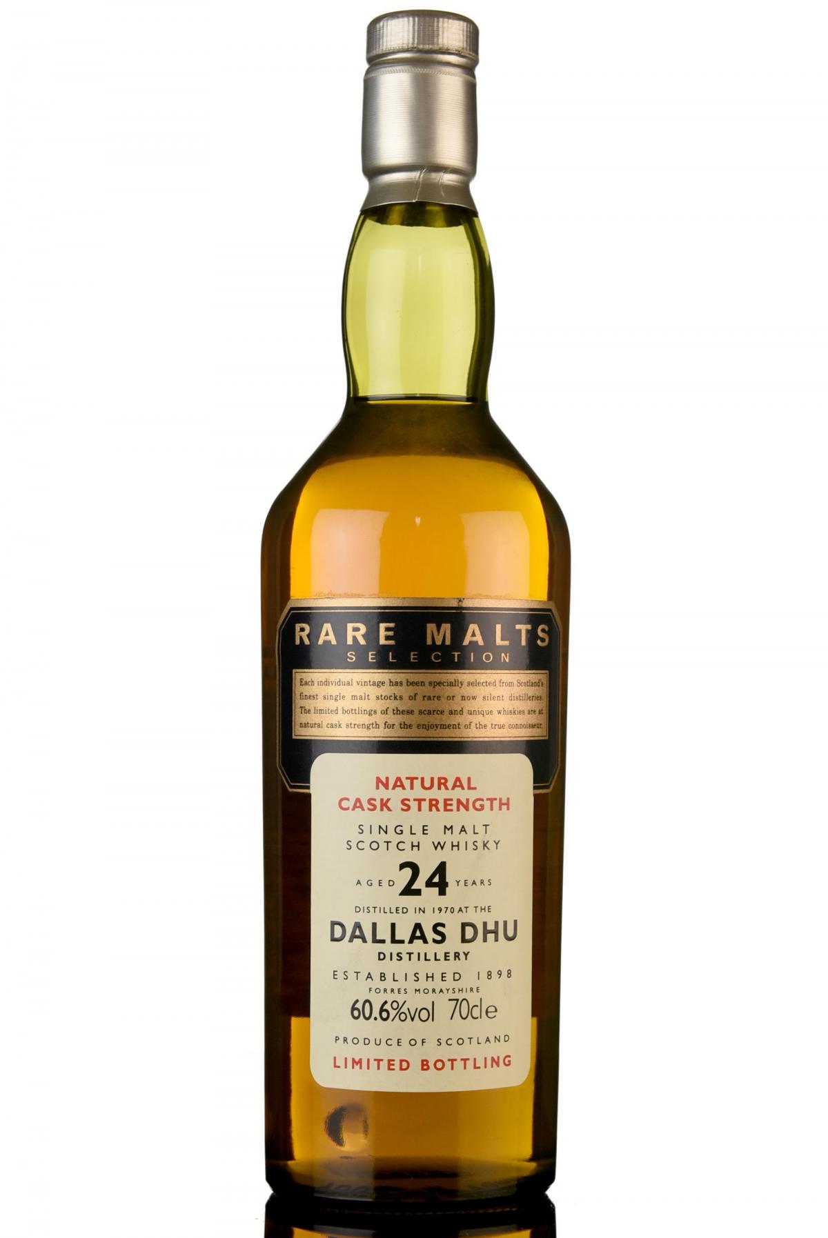 Dallas Dhu 1970 - 24 Year Old - Rare Malts 60.6%