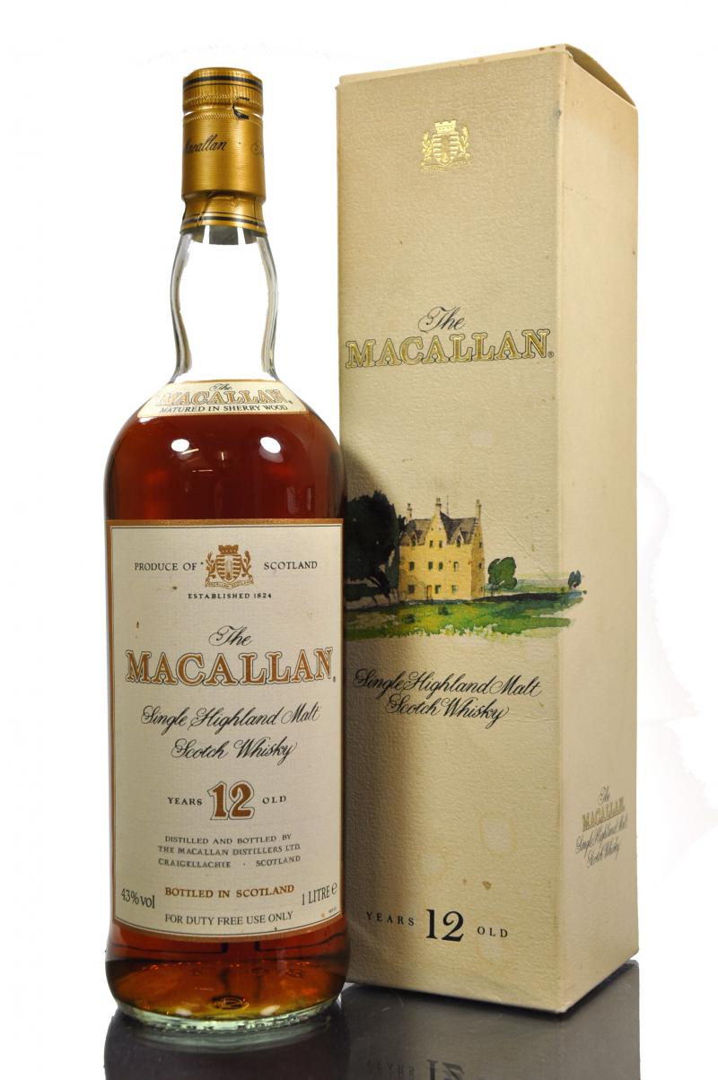 Macallan 12 Year Old - 1990s - 1 Litre