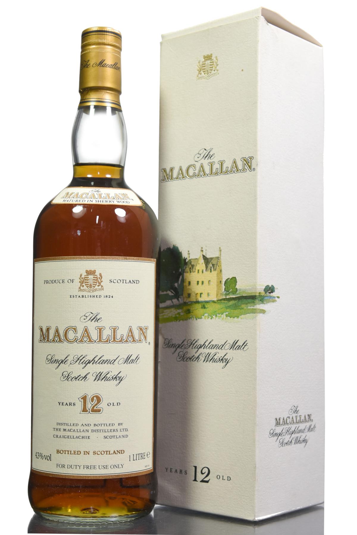 Macallan 12 Year Old - 1990s - 1 Litre
