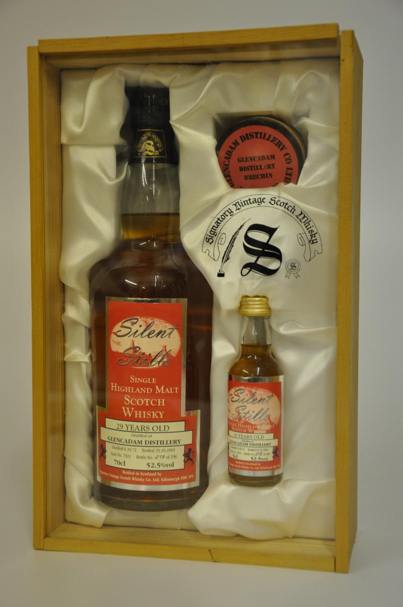 Glencadam 1972-2001 - 29 Year Old - Signatory Silent Stills & Miniature