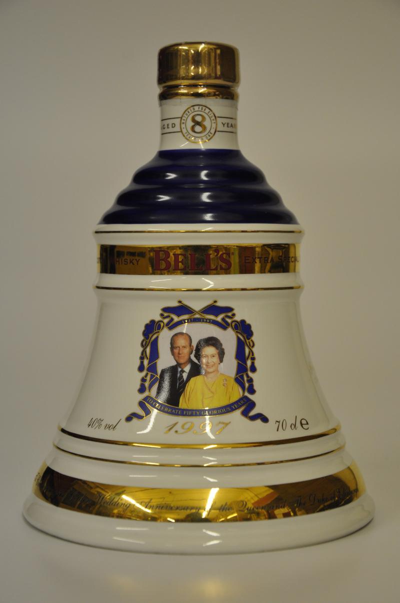 Bells 50th Golden Wedding Anniversary - Ceramic Decanter