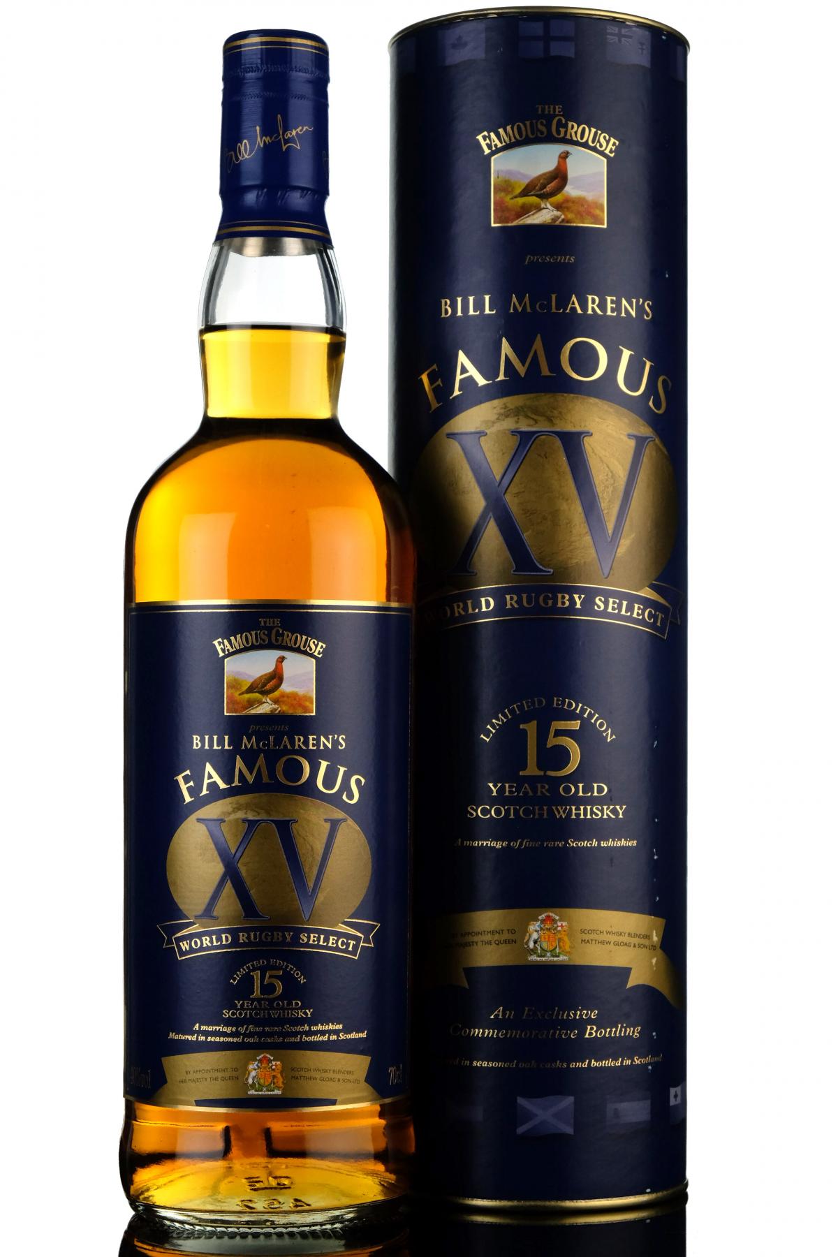 Famous Grouse 15 Year Old - Bill McLarens XV World Rugby Select