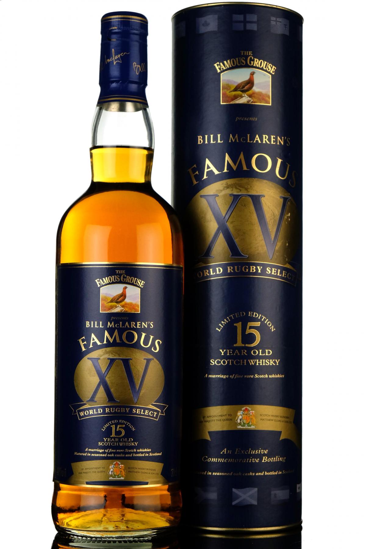 Famous Grouse 15 Year Old - Bill McLarens XV World Rugby Select