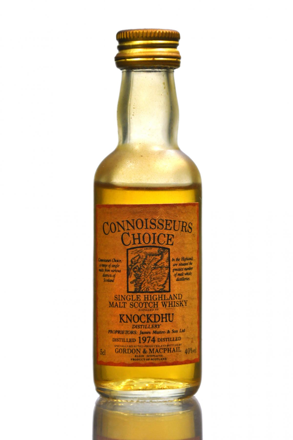 Knockdhu 1974 - Connoisseurs Choice Miniature