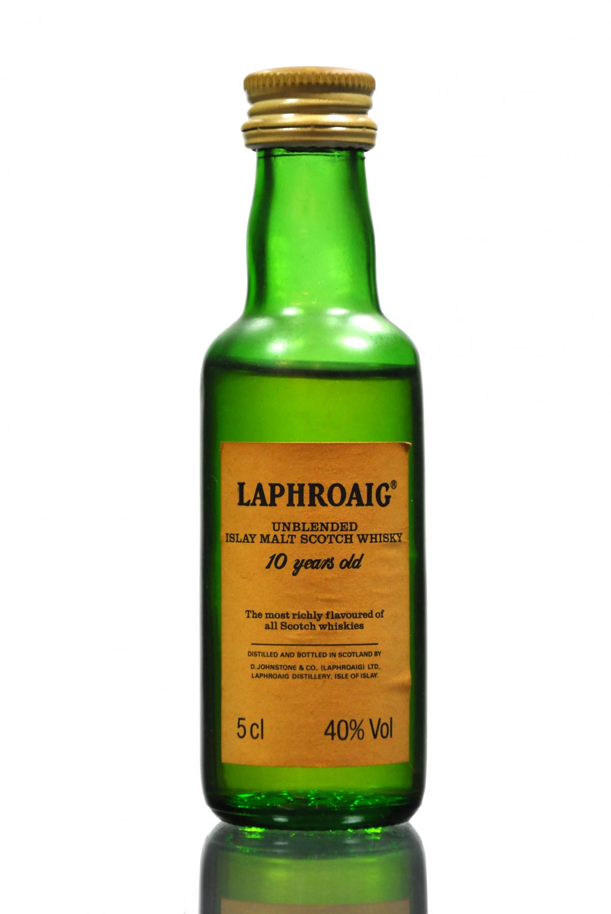 Laphroaig 10 Year Old - Unblended Miniature