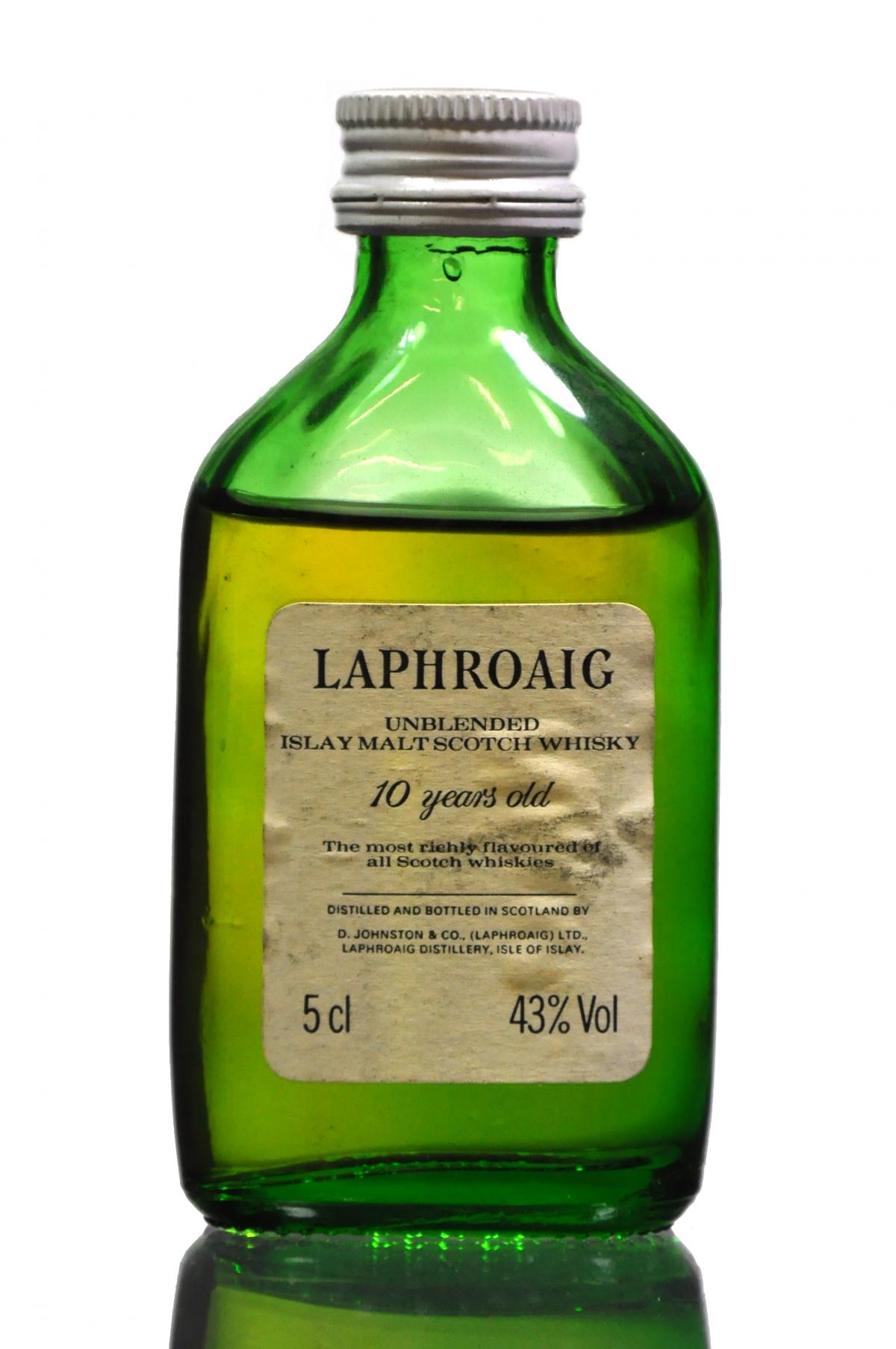 Laphroaig 10 Year Old - Unblended Miniature