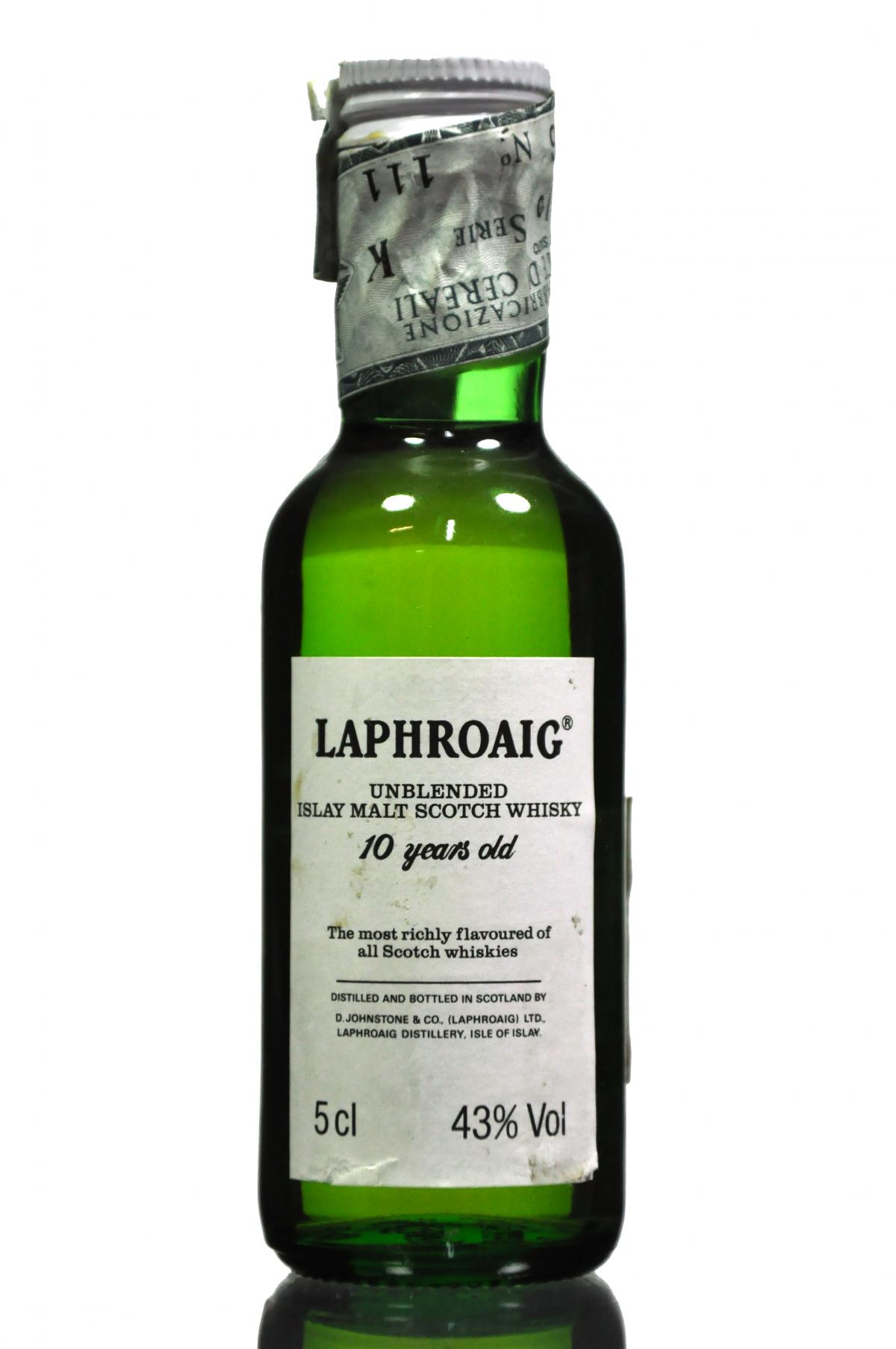 Laphroaig 10 Year Old - Unblended Miniature