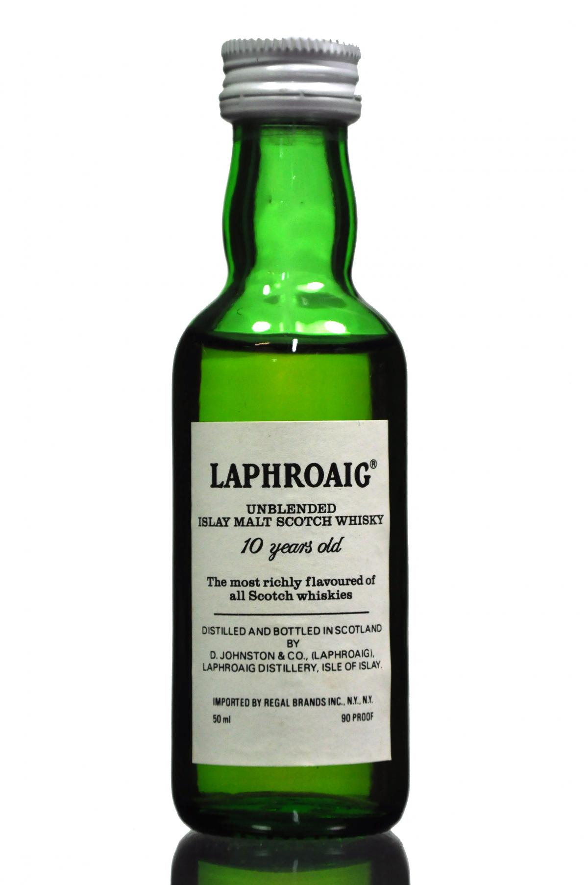 Laphroaig 10 Year Old - Unblended Miniature