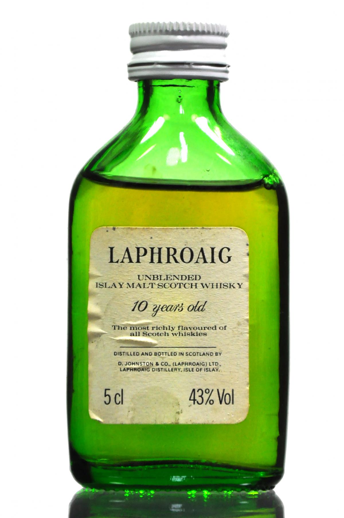 Laphroaig 10 Year Old - Unblended Miniature