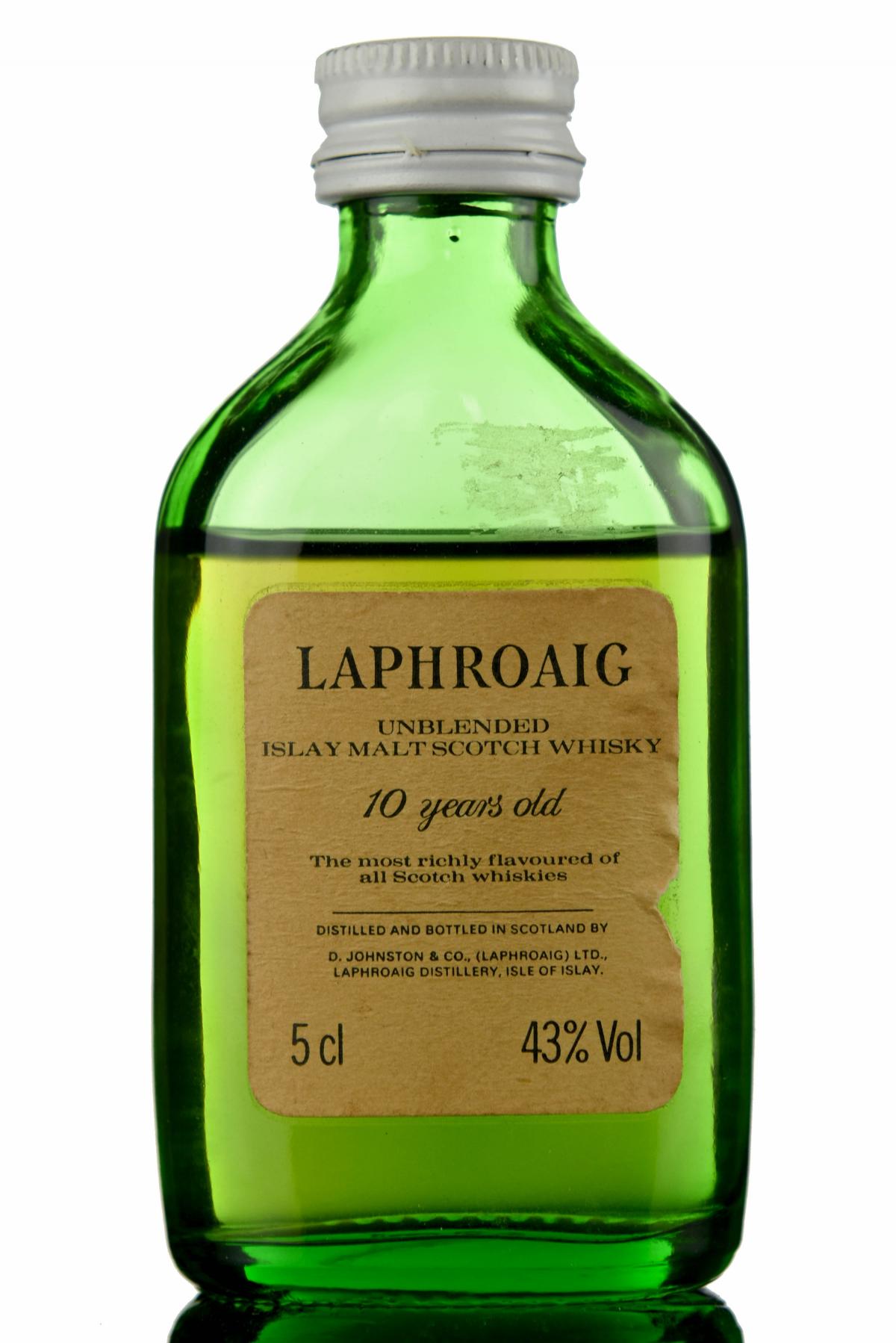 Laphroaig 10 Year Old - Unblended Miniature