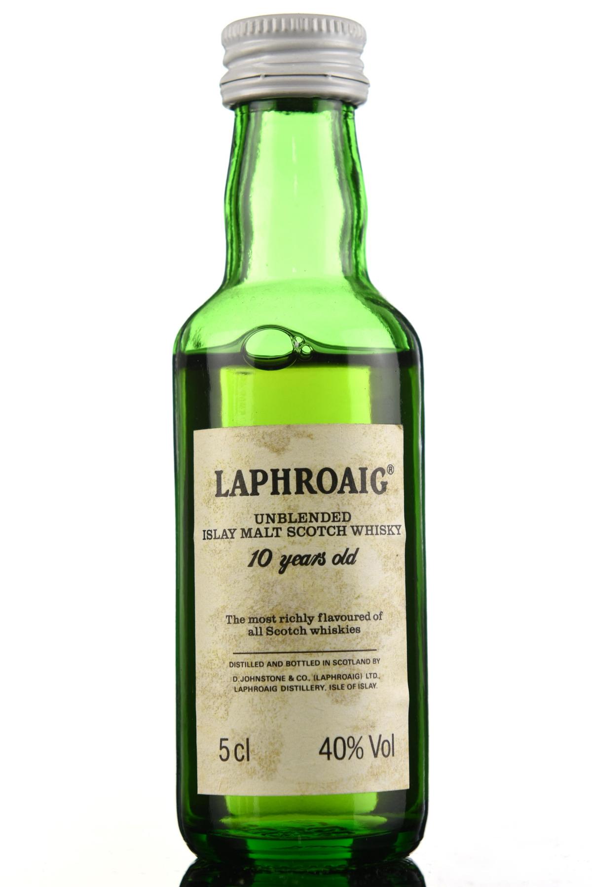 Laphroaig 10 Year Old - Unblended Miniature