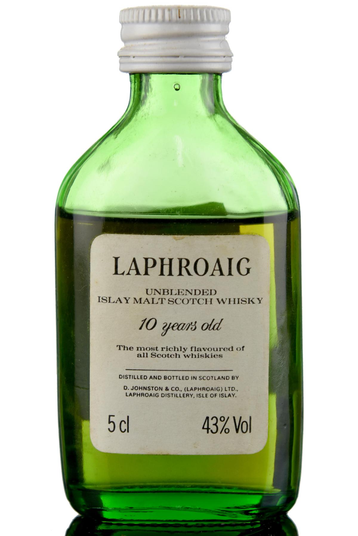 Laphroaig 10 Year Old - Unblended Miniature