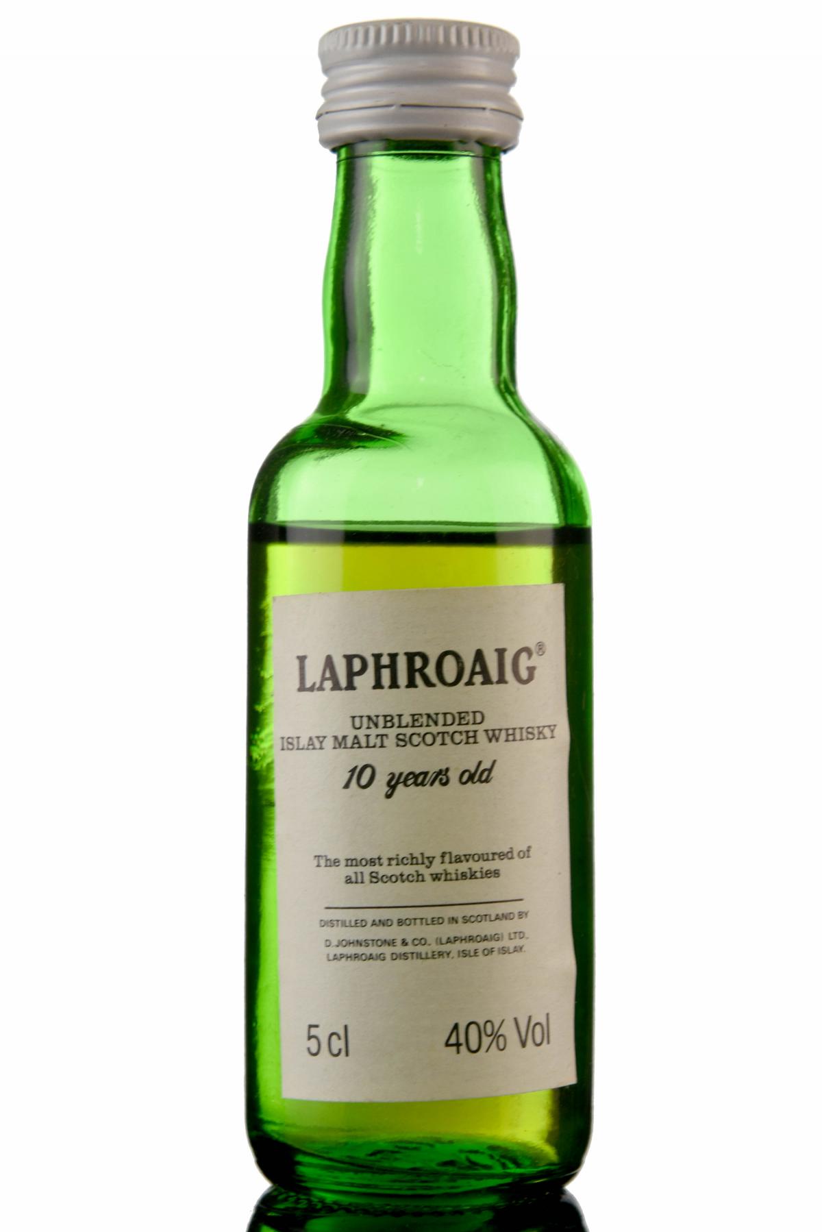 Laphroaig 10 Year Old - Unblended Miniature