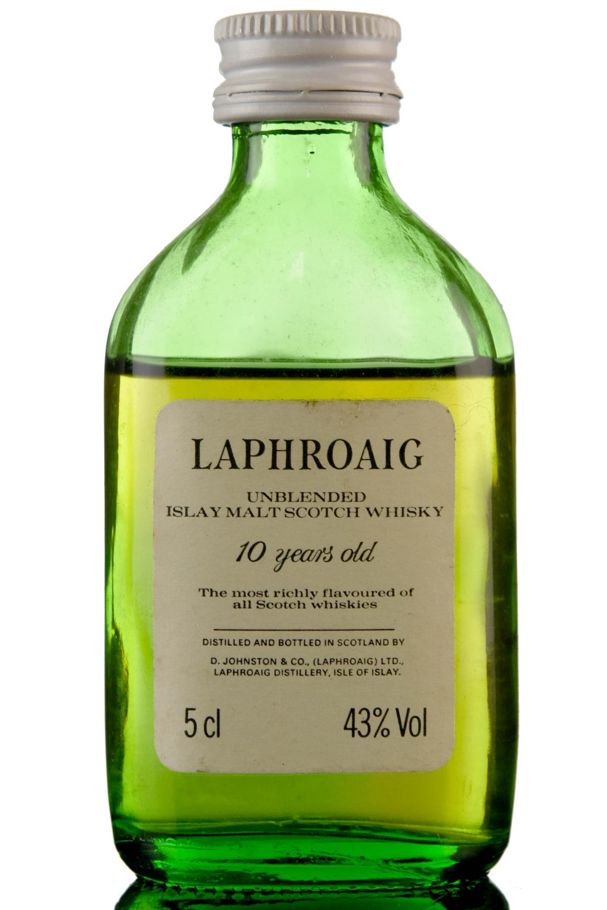 Laphroaig 10 Year Old - Unblended Miniature