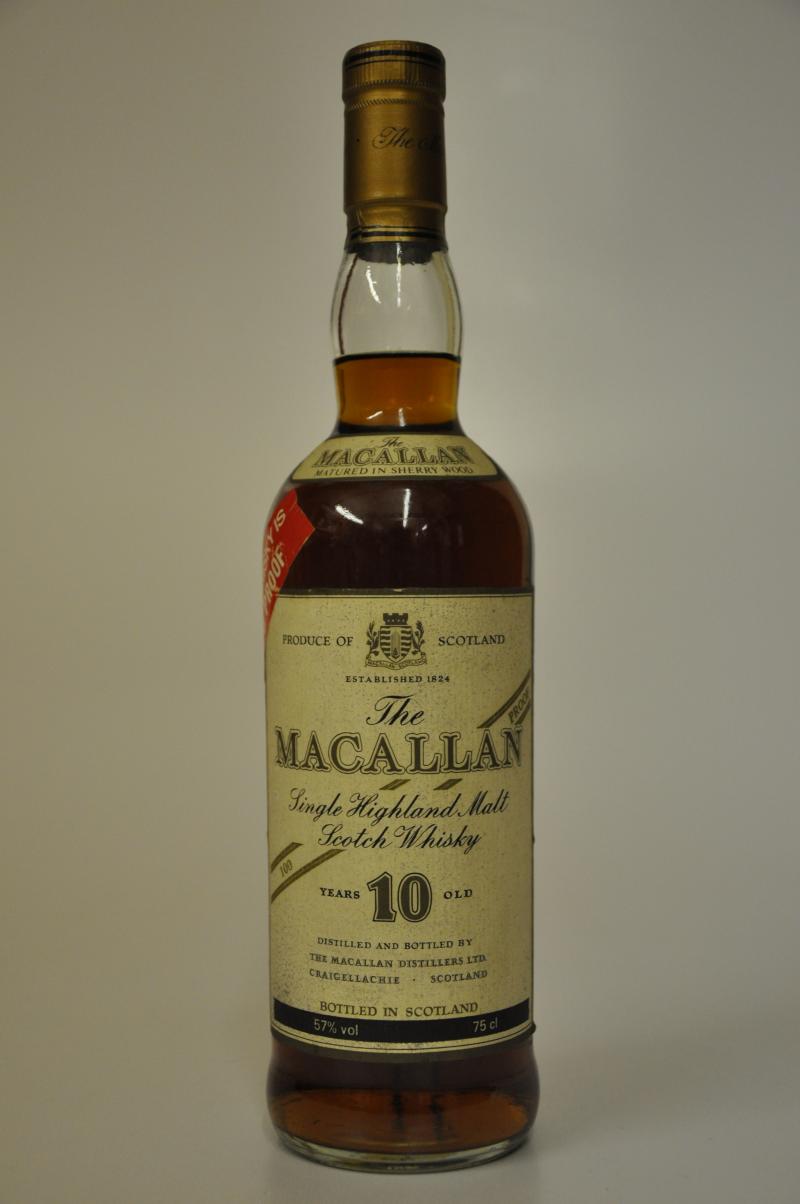 Macallan 10 Year Old - Sherry Cask - Circa 1990 - 100 Proof
