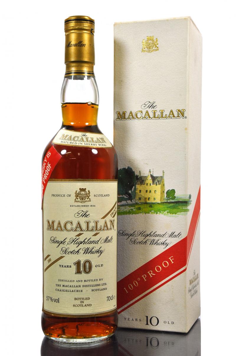 Macallan 10 Year Old - Sherry Cask - 1990s - 100 Proof