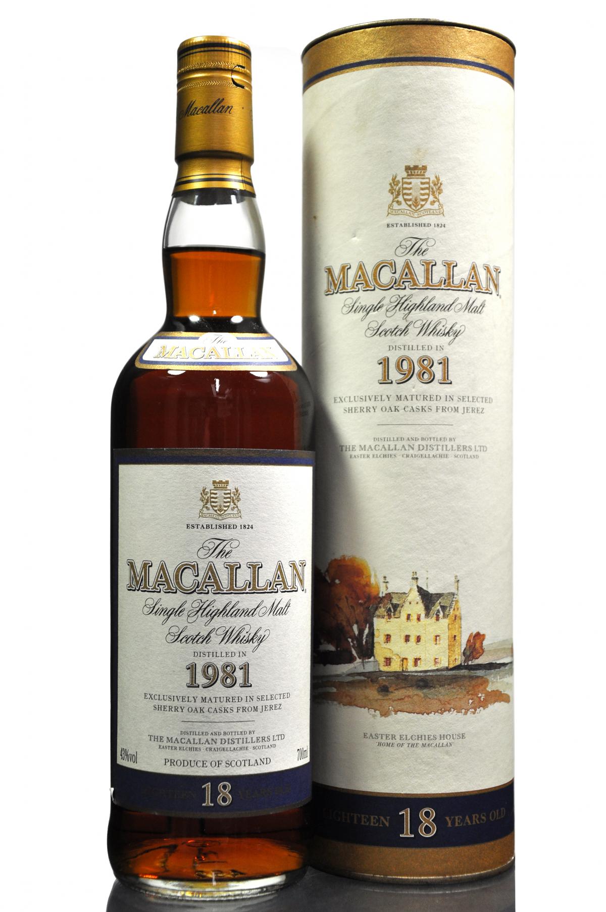 Macallan 1981 - 18 Year Old