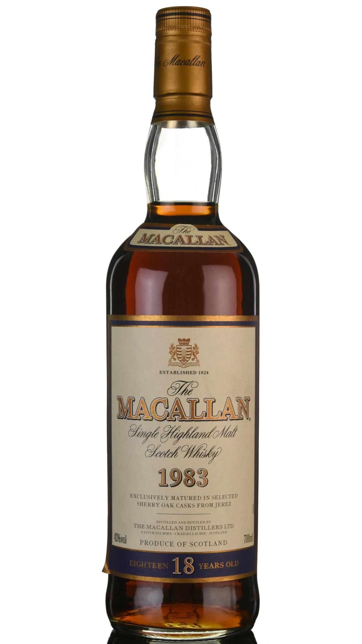 Macallan 1983 - 18 Year Old