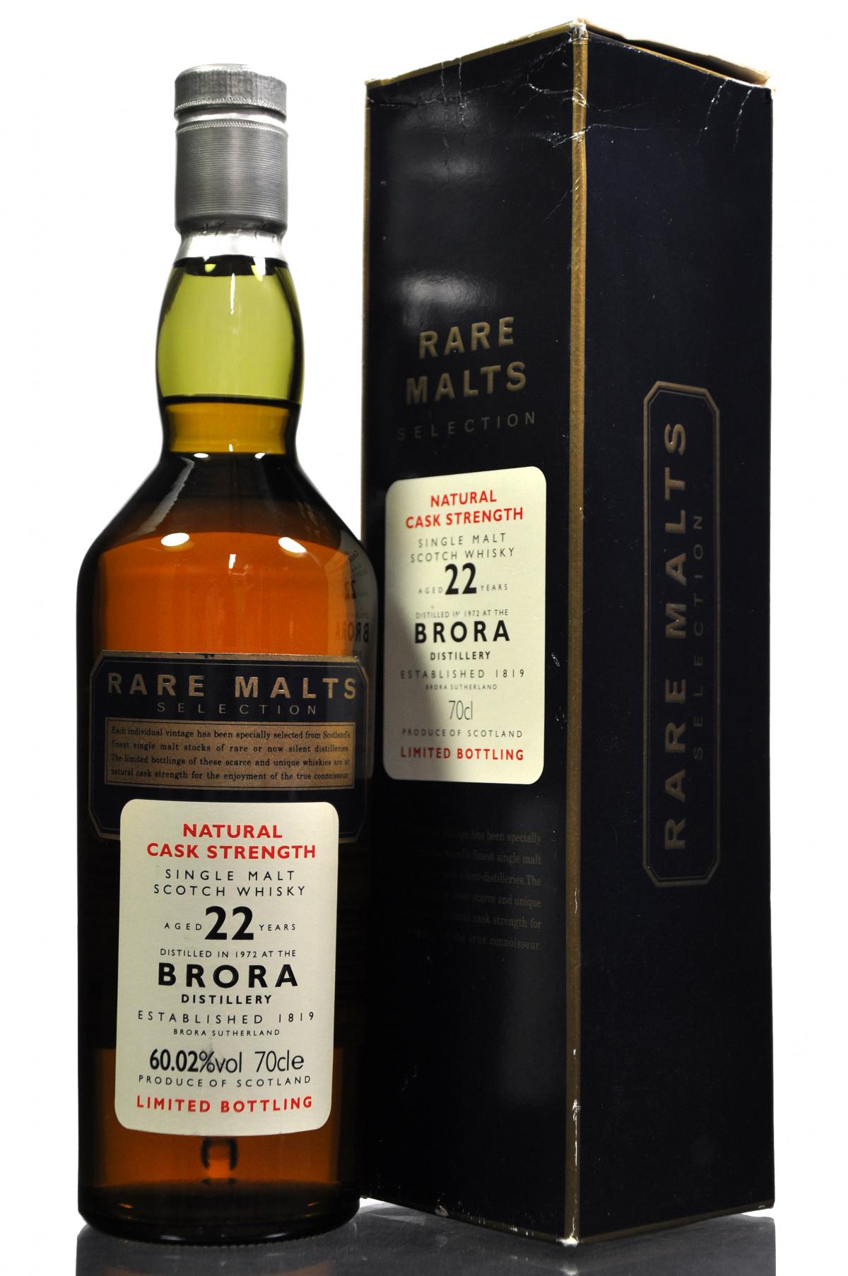 Brora 1972 - 22 Year Old - Rare Malts 60.02%