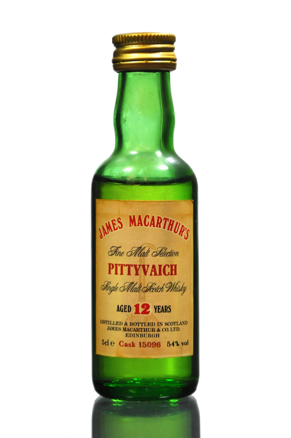 Pittyvaich 12 Year Old - James MacArthur - Fine Malt Selection Miniature