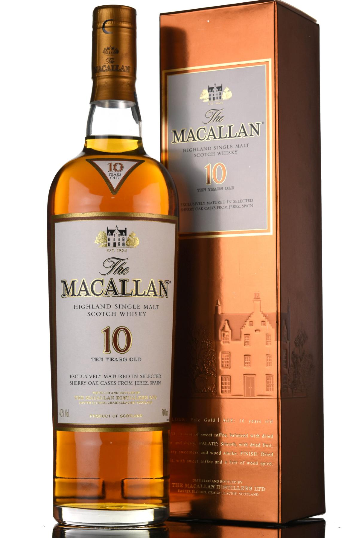 Macallan 10 Year Old - Sherry Casks - Mid 2000s