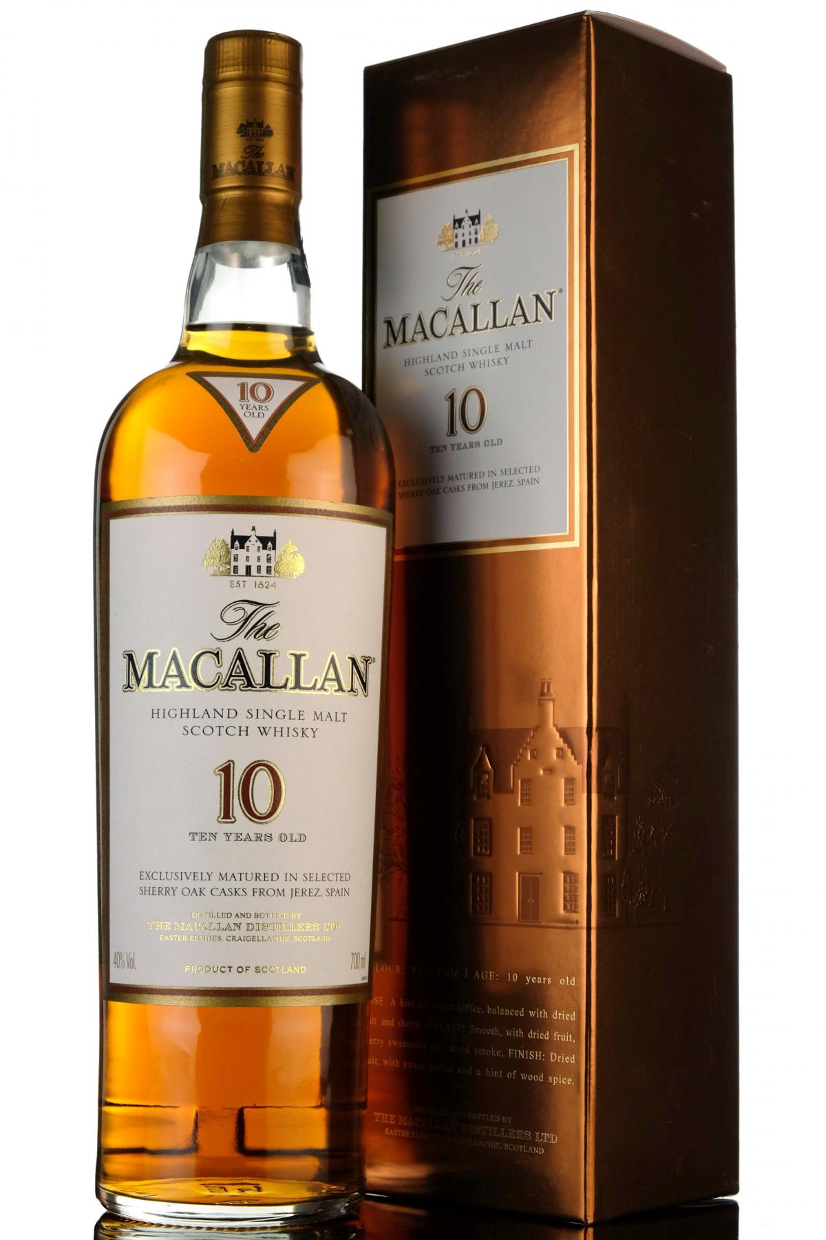 Macallan 10 Year Old - Sherry Casks - Mid 2000s