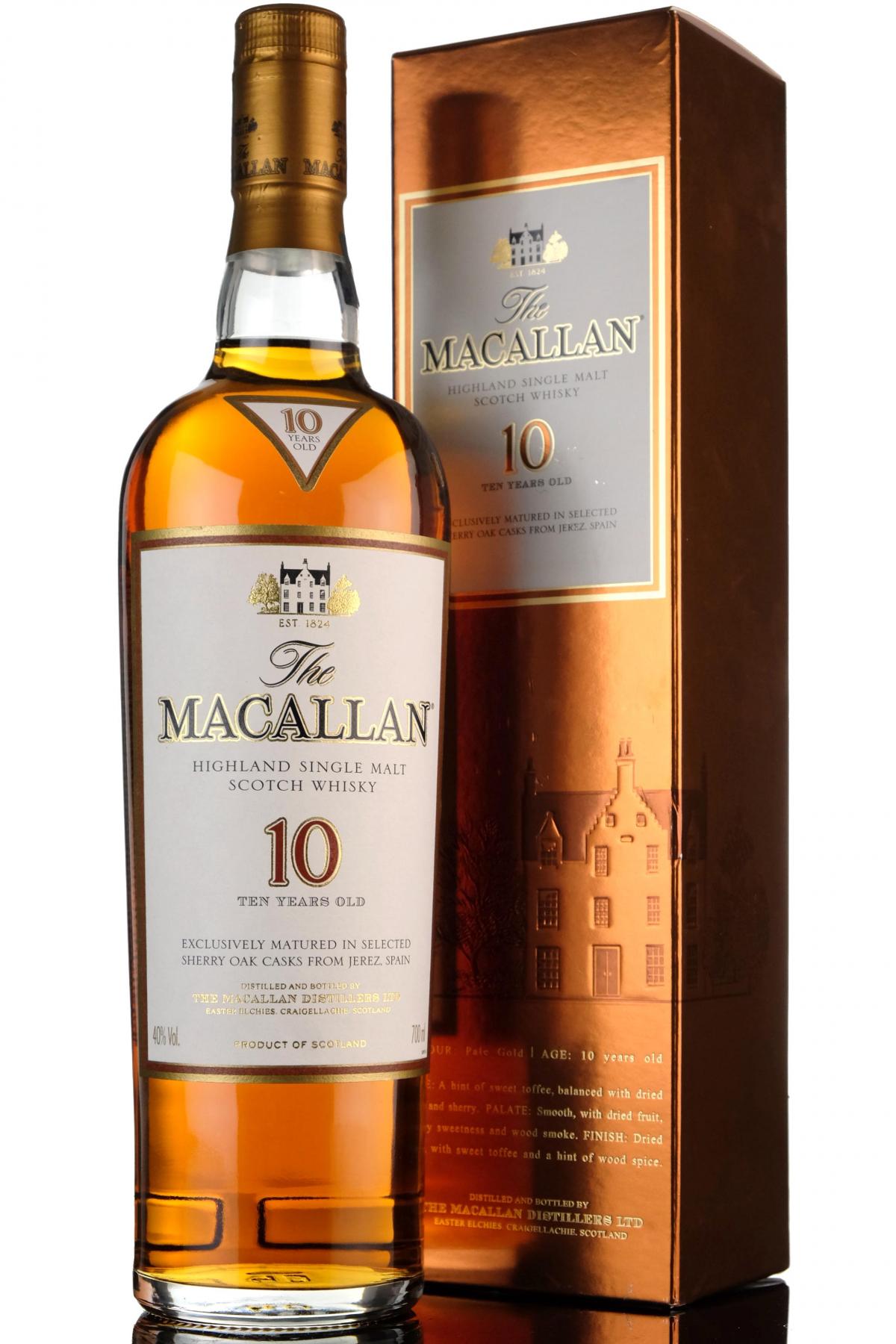 Macallan 10 Year Old - Sherry Casks - Mid 2000s