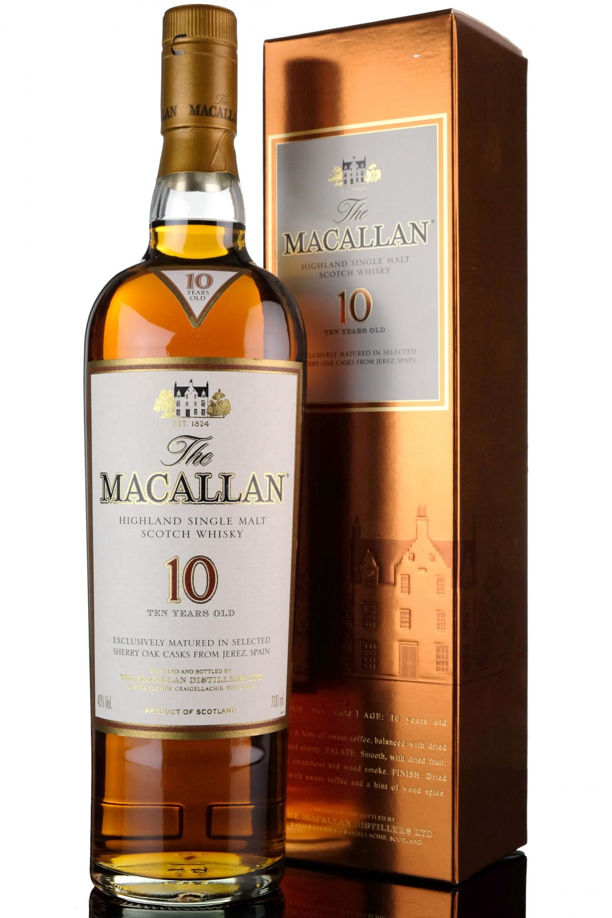 Macallan 10 Year Old - Sherry Casks - Mid 2000s