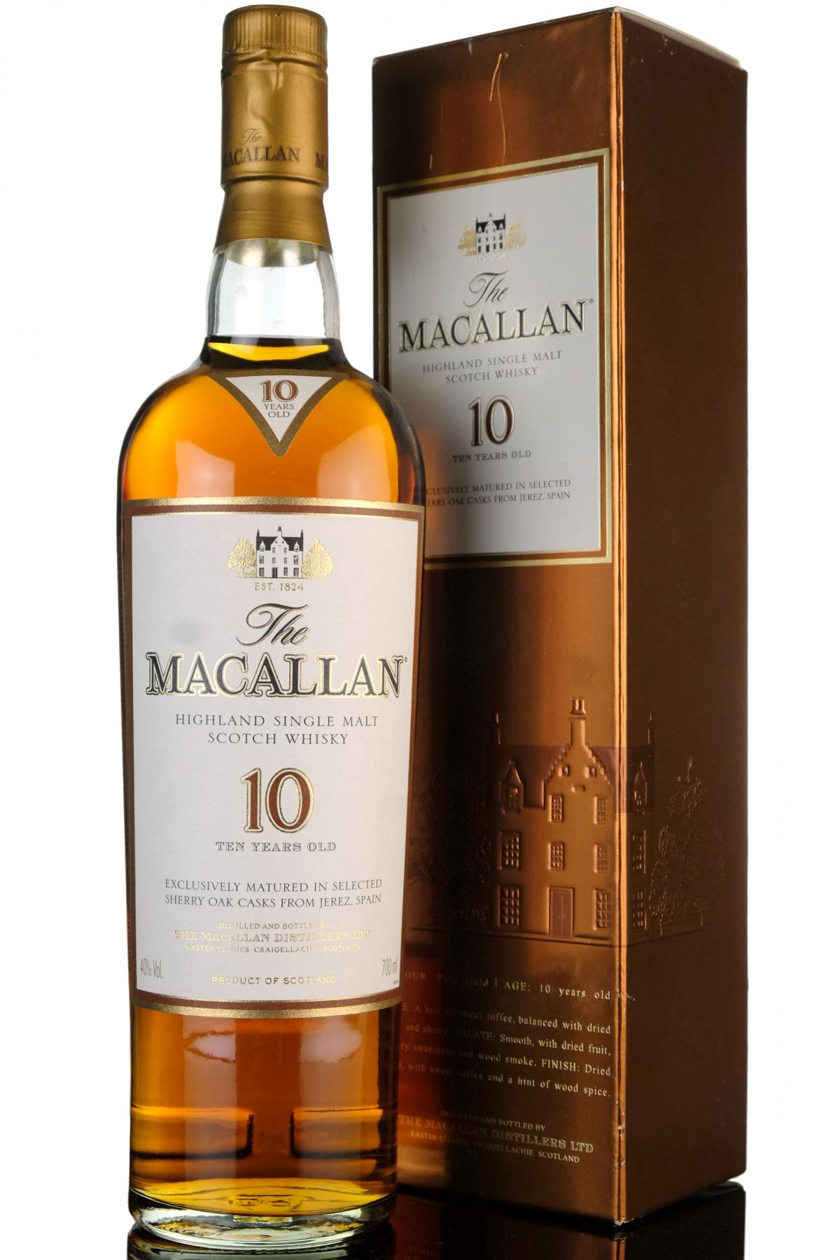 Macallan 10 Year Old - Sherry Casks - Mid 2000s