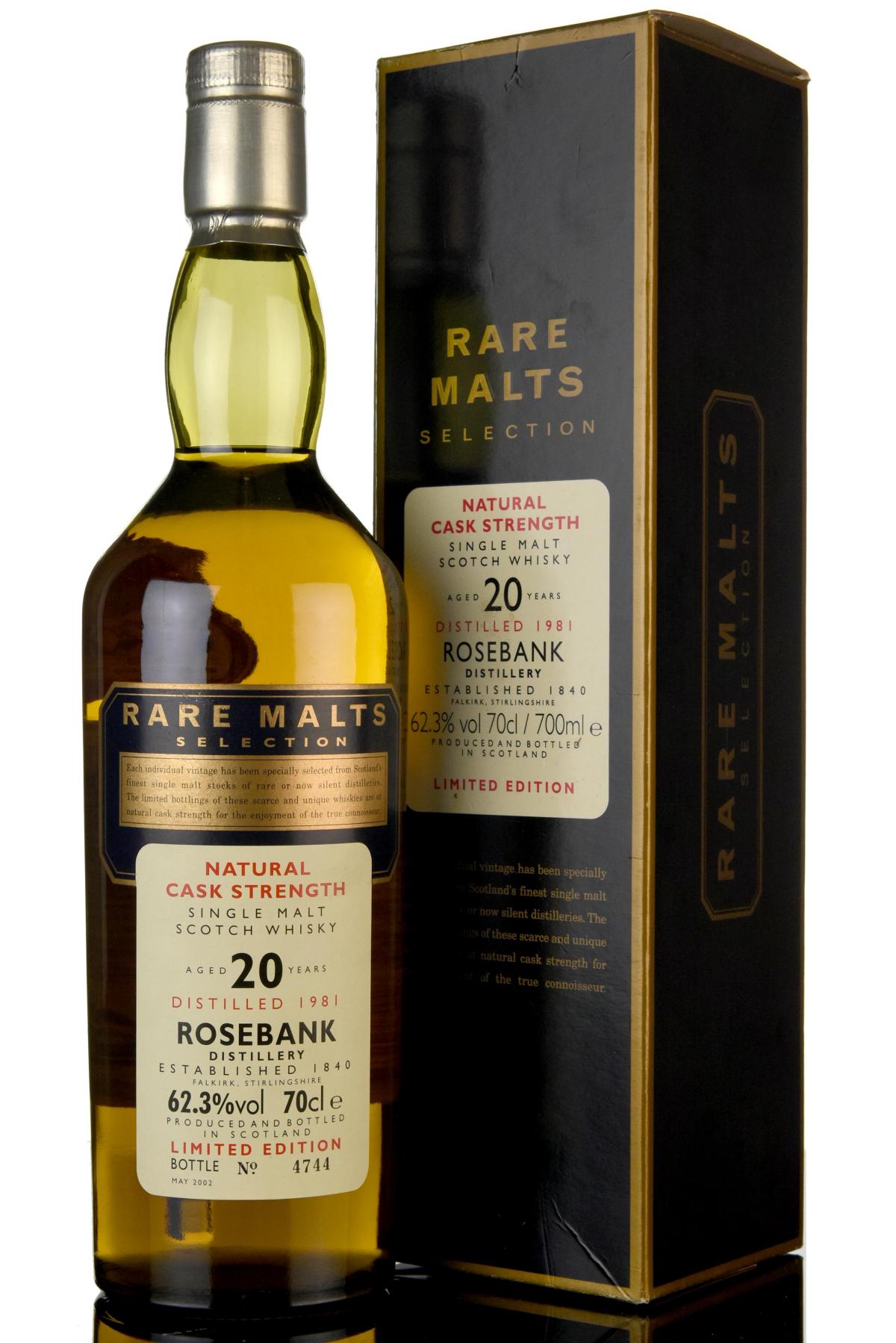 Rosebank 1981-2002 - 20 Year Old - Rare Malts 62.3%