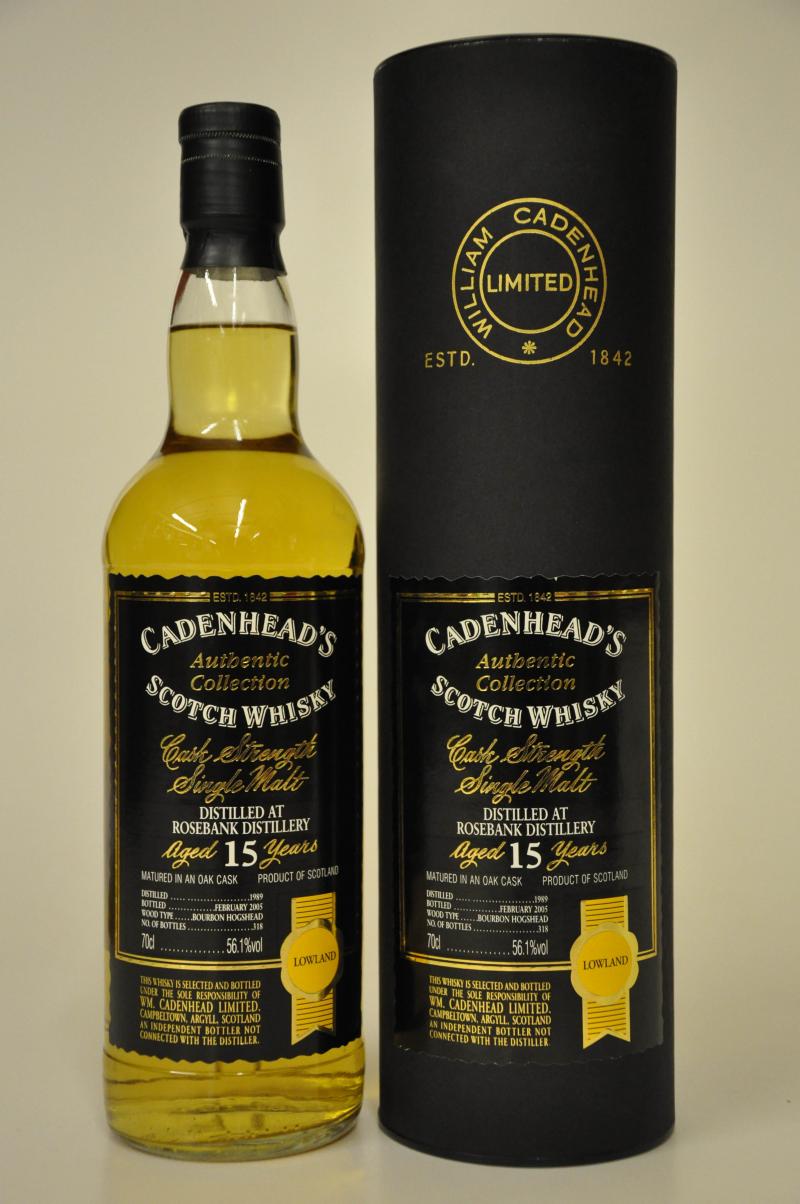 Rosebank 1989-2005 - 15 Year Old - Cadenheads Authentic Collection