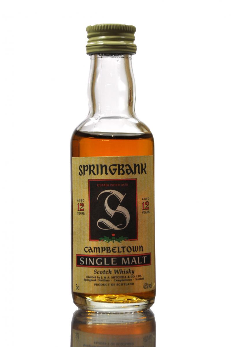 Springbank 12 Year Old Miniature