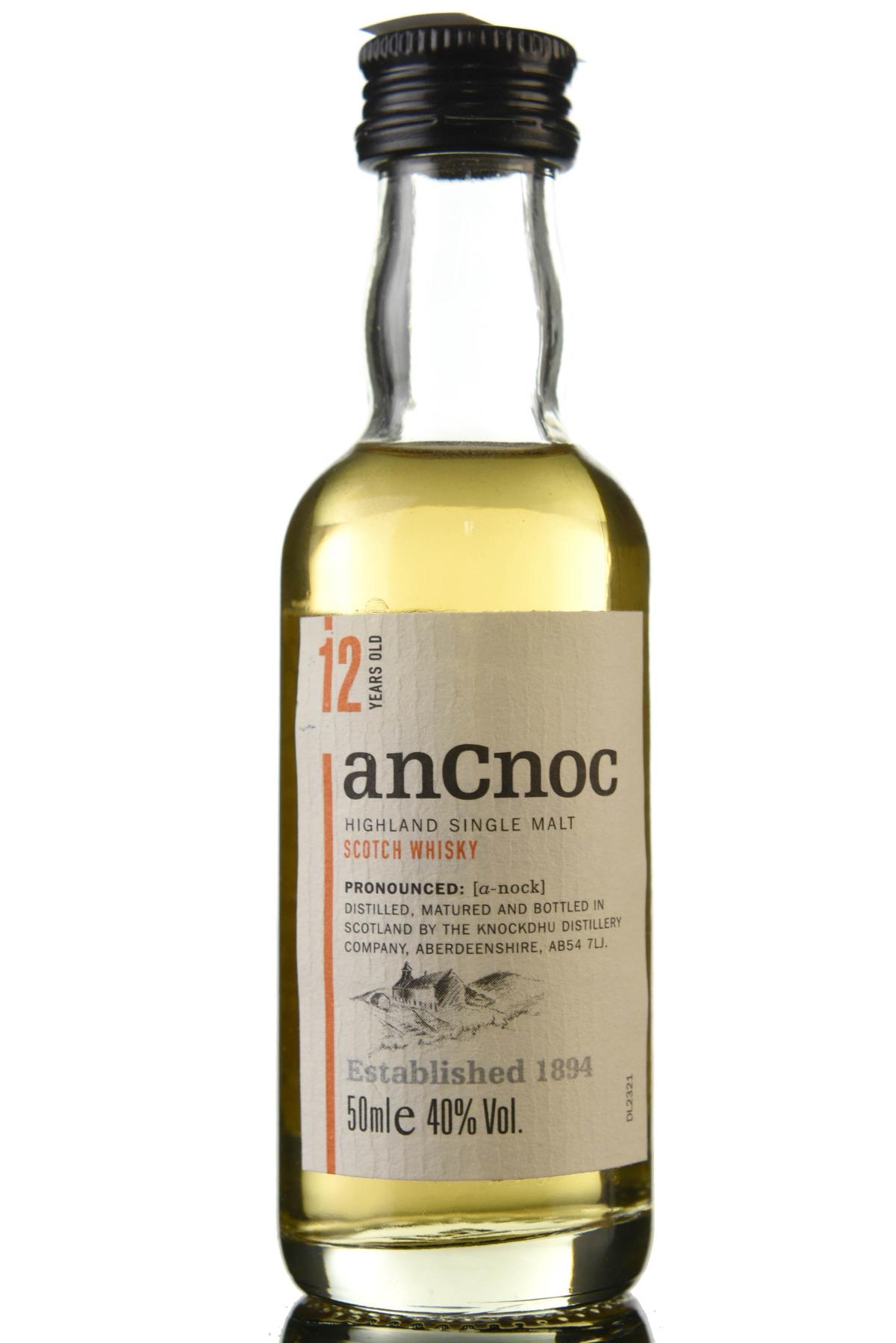 An Cnoc 12 Year Old Miniature